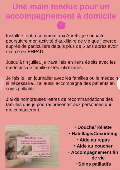 Auxiliaire De Vie - Caroline Ruel-Meyer, Aide À Domicile aux Abrets en Dauphiné
