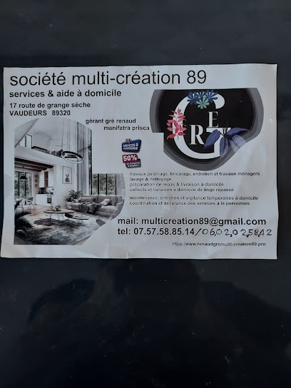 société multi-création89, Aide à Domicile à Vaudeurs